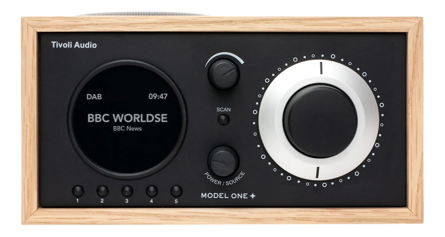 TIVOLI Model One+ - Digitalradio (DAB, DAB+, FM, Oak/Schwarz)