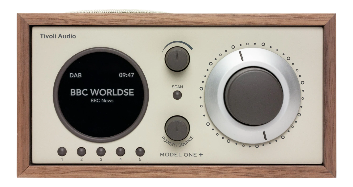 TIVOLI Model One+ - Digitalradio (DAB, DAB+, FM, Walnut/Beige)