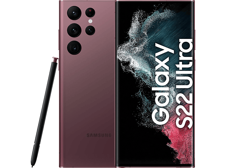 SAMSUNG Galaxy S22 Ultra 5G 128 GB Burgundy Dual SIM