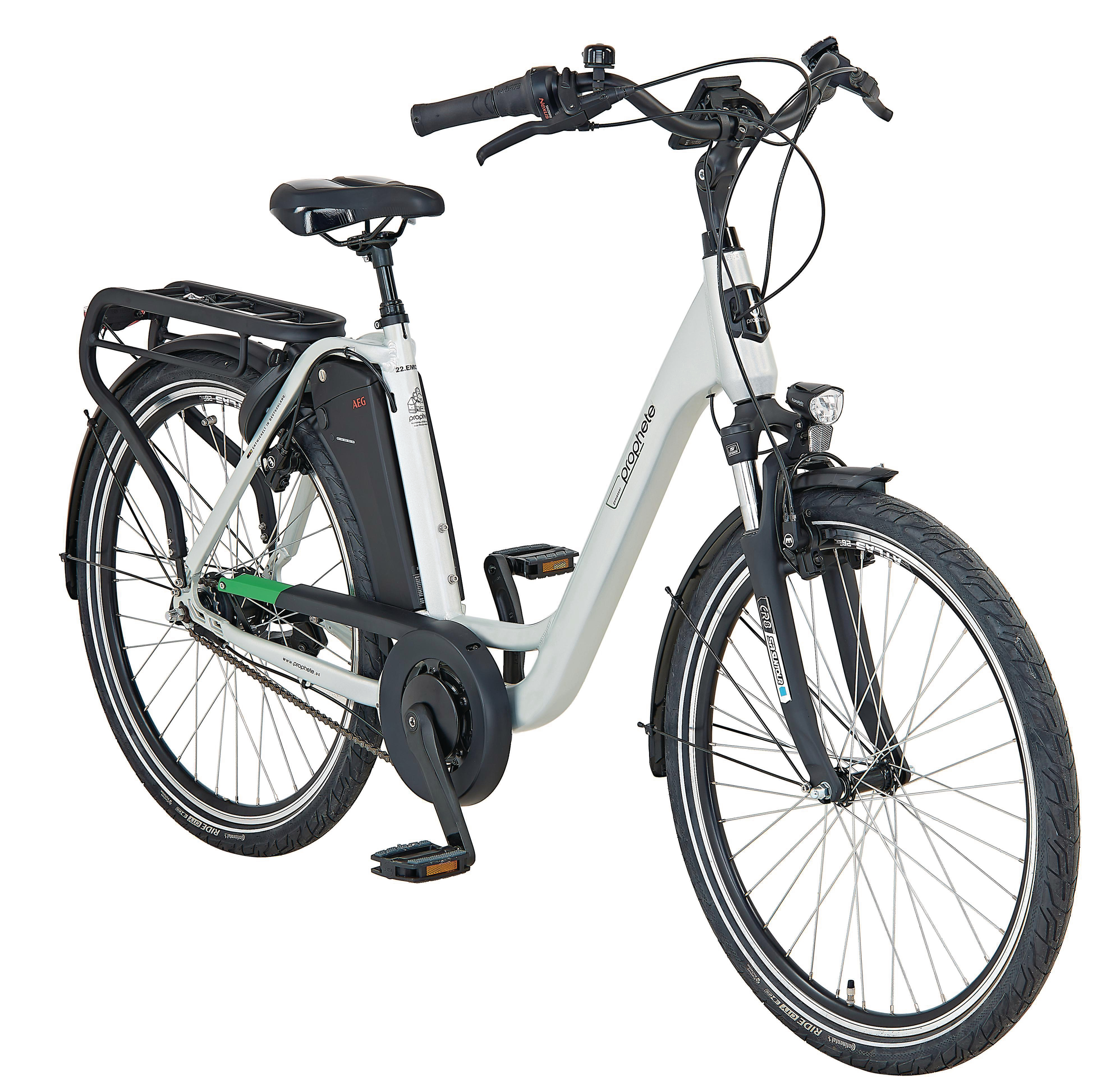 26 49 E-Bike silber) Rahmenhöhe: (Laufradgröße: Zoll, City Wh, Damen-Rad, GENIESSER cm, 26\