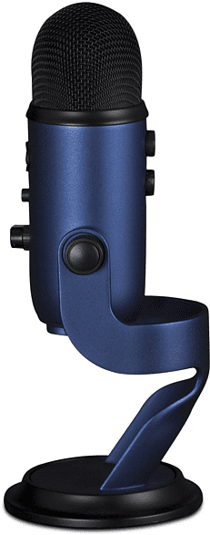 BLUE MIC Microphone pour Streaming USB Yeti Midnight Bleu (988-000232)