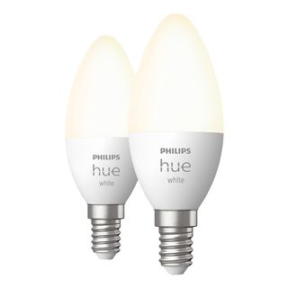 PHILIPS HUE White Doppelpack E14 - LED Lampe (Weiss)