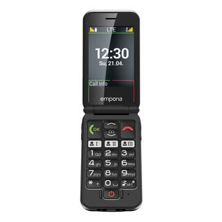 EMPORIA JOY - LTE (4G) - Téléphone mobile à clapet (Noir)