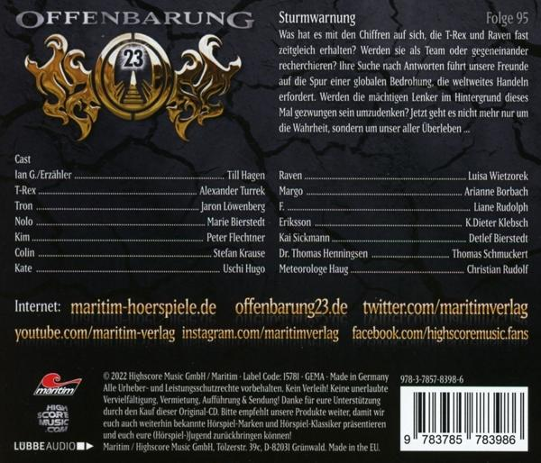 95-Sturmwarnung 23 Folge (CD) - - Offenbarung