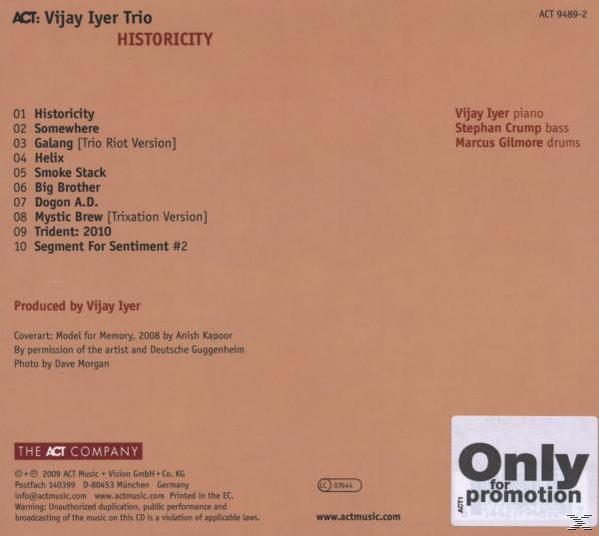 Vijay Iyer - Historicity  - (CD)