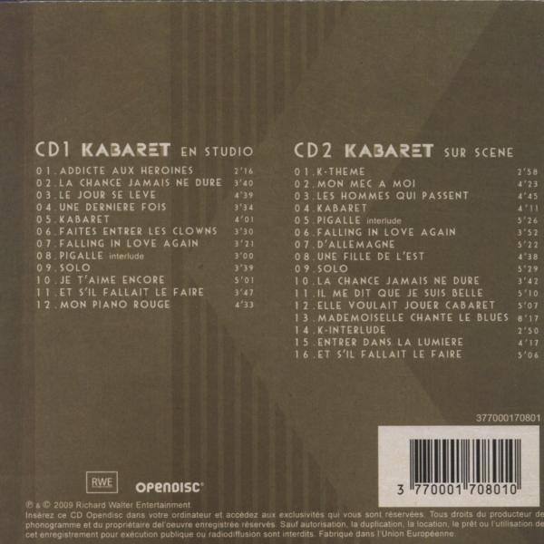 Patricia Kaas - En Studio Et Sur Scene Kabaret  - (CD)