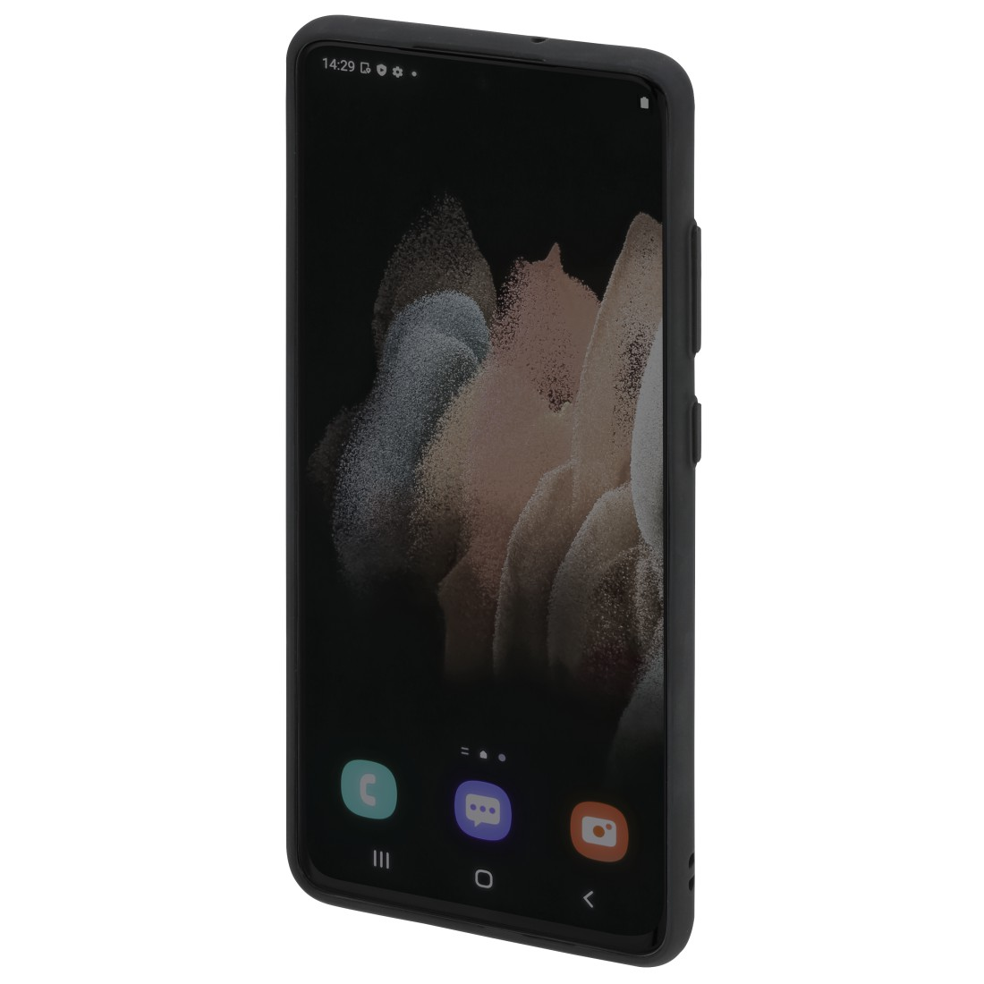 Samsung, Galaxy (5G), Ultra HAMA Invisible, S22 Schwarz/Semi-Transparent Backcover,
