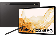 SAMSUNG Galaxy Tab S8 5G, inklusive S-Pen, Tablet, 128 GB, 11 Zoll, Graphite