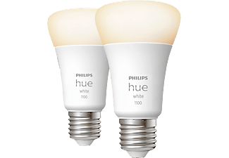 PHILIPS HUE Confezione doppia White E27 - Lampada LED (Bianco)