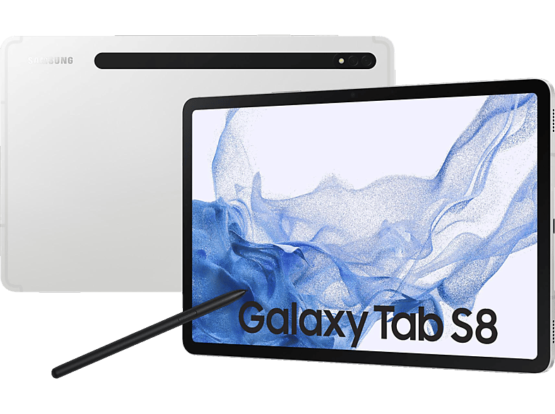 SAMSUNG Galaxy Tab S8 Wi-Fi, inklusive S-Pen, Tablet, 128 GB, 11 Zoll, Silver