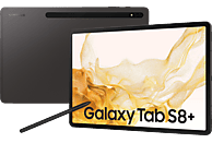 SAMSUNG Galaxy Tab S8+ Wi-Fi, Tablet, 256 GB, 12,4 Zoll, Graphite