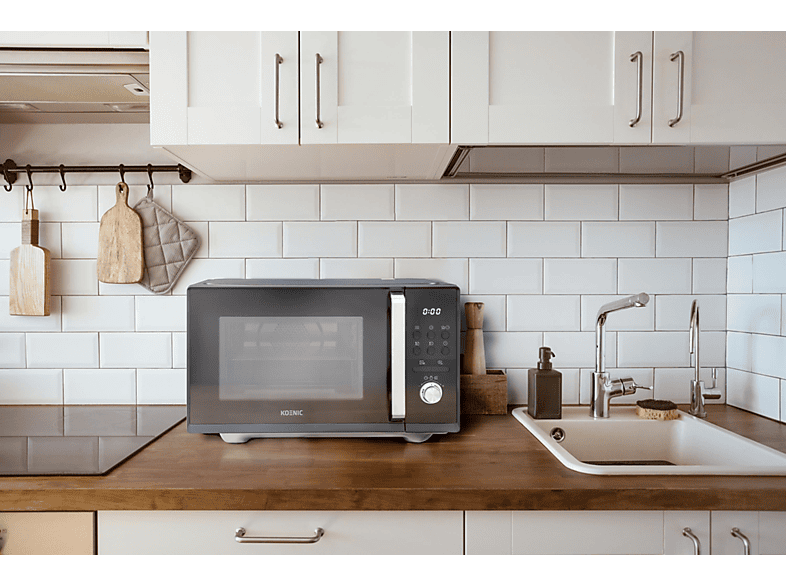 KOENIC KMWC 2521 DB, Mikrowelle (900 Watt, Grillfunktion, Heißluftfunktion)