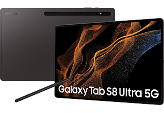 SAMSUNG Galaxy Tab S8 Ultra 5G, inklusive S-Pen, Tablet, 512 GB, 14,6 Zoll, Graphite