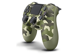Mando - Sony PS4 DualShock 4 V2, Inalámbrico, Panel táctil, Verde camuflaje