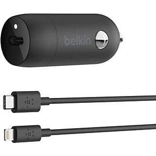BELKIN 20W Autolader + Lightning-naar-USB-C