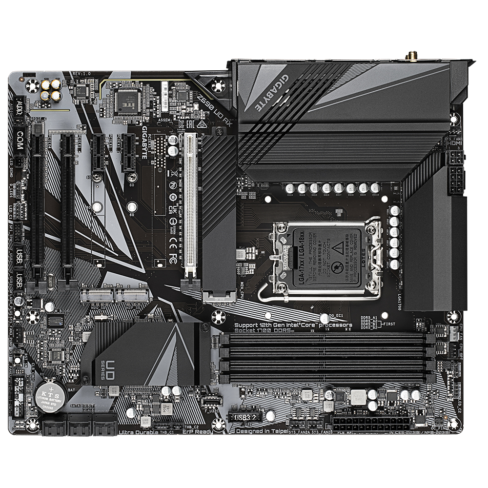 GIGABYTE Z690 UD AX Mainboard Mehrfarbig