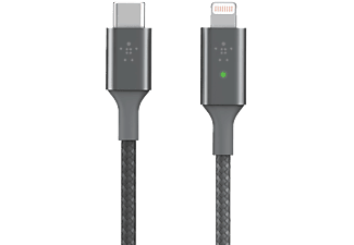 BELKIN Smart led USB-C-naar-Lightning Grijs