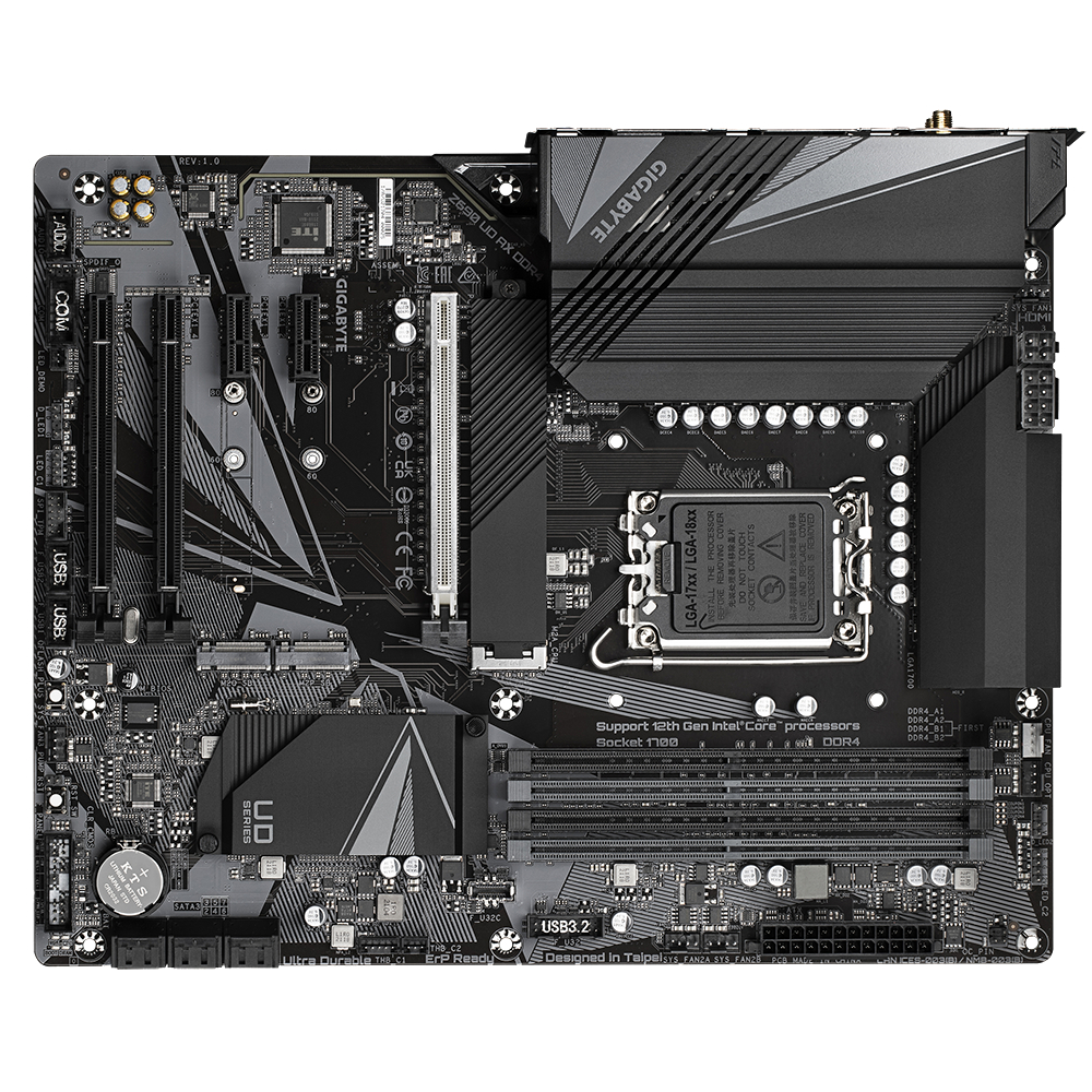 GIGABYTE Z690 UD DDR4 Mainboard Mehrfarbig