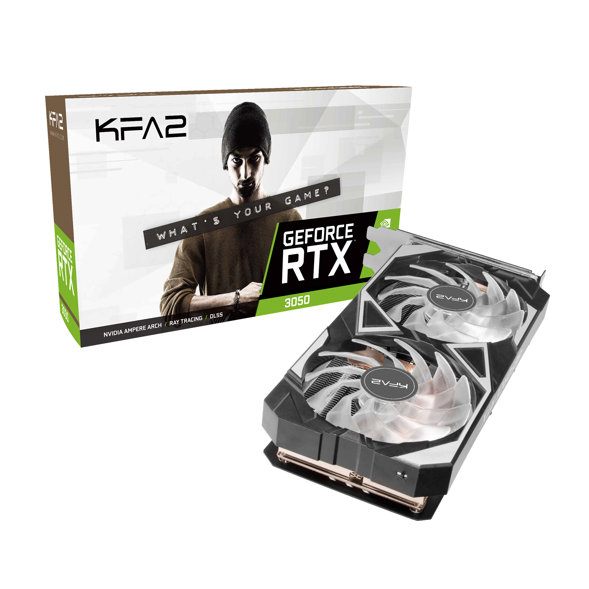 KFA2 GeForce RTX™ 3050 EX 1-Click OC 8GB (35NSL8MD6YEK) (NVIDIA, Grafikkarte)