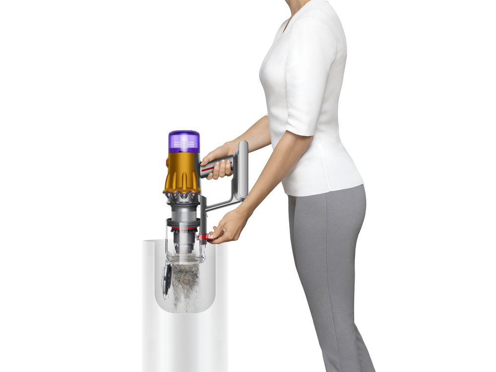 Aspirador escoba - Dyson V12 Slim Motorhead, 150 W, Autonomía 60 min, 2.2 kg, 3 Accesorios, Níquel