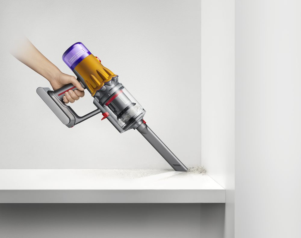 Aspirador escoba - Dyson V12 Slim Motorhead, 150 W, Autonomía 60 min, 2.2 kg, 3 Accesorios, Níquel