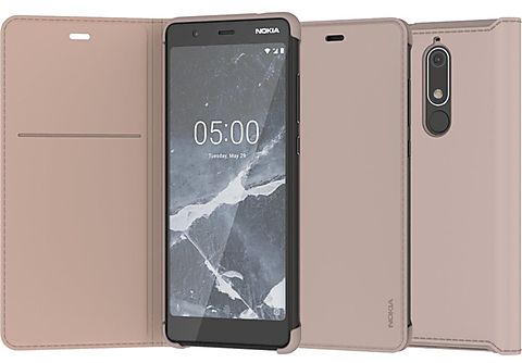 NOKIA Slim Flip Case voor Nokia 5.1 Beige