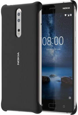 Nokia Soft Touch Case Voor 8 Zwart
