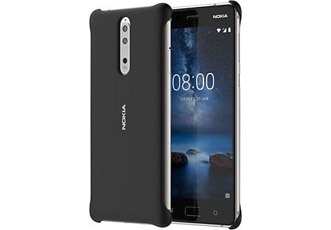 NOKIA Soft Touch Case voor Nokia 8 Zwart