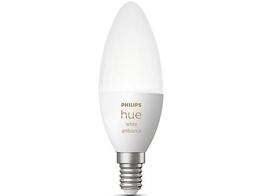 PHILIPS HUE White Ambiance pack individuel E14 - Lampe LED (Blanc)