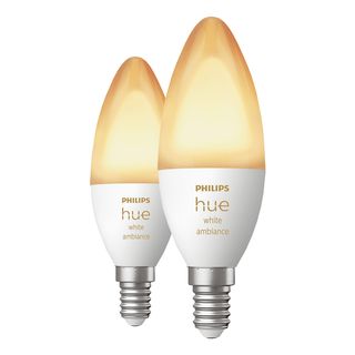 PHILIPS HUE White-Ambiance-confezione doppia-E14 - Lampada LED (Bianco)