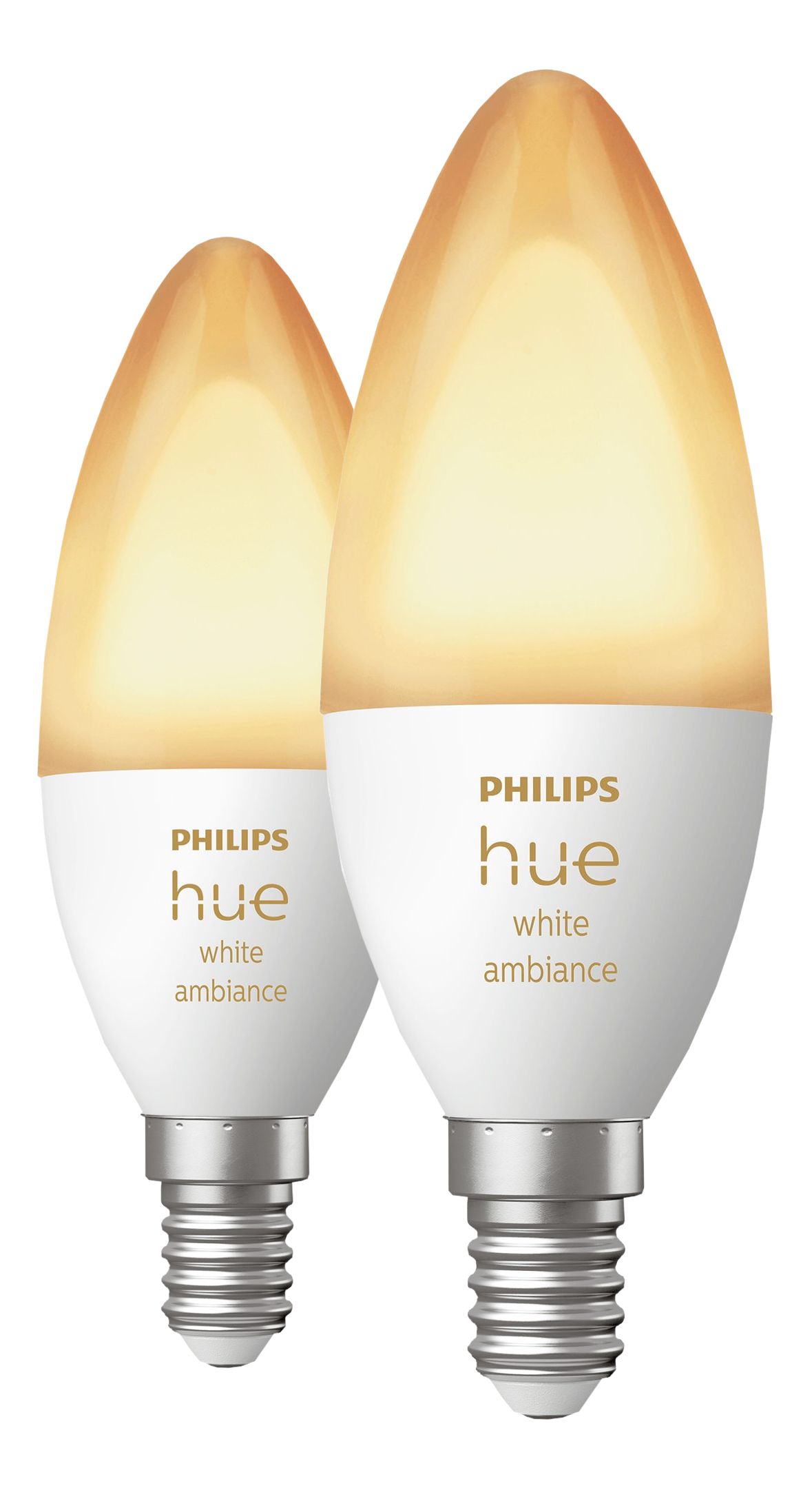 PHILIPS HUE White-Ambiance-confezione doppia-E14 - Lampada LED (Bianco)