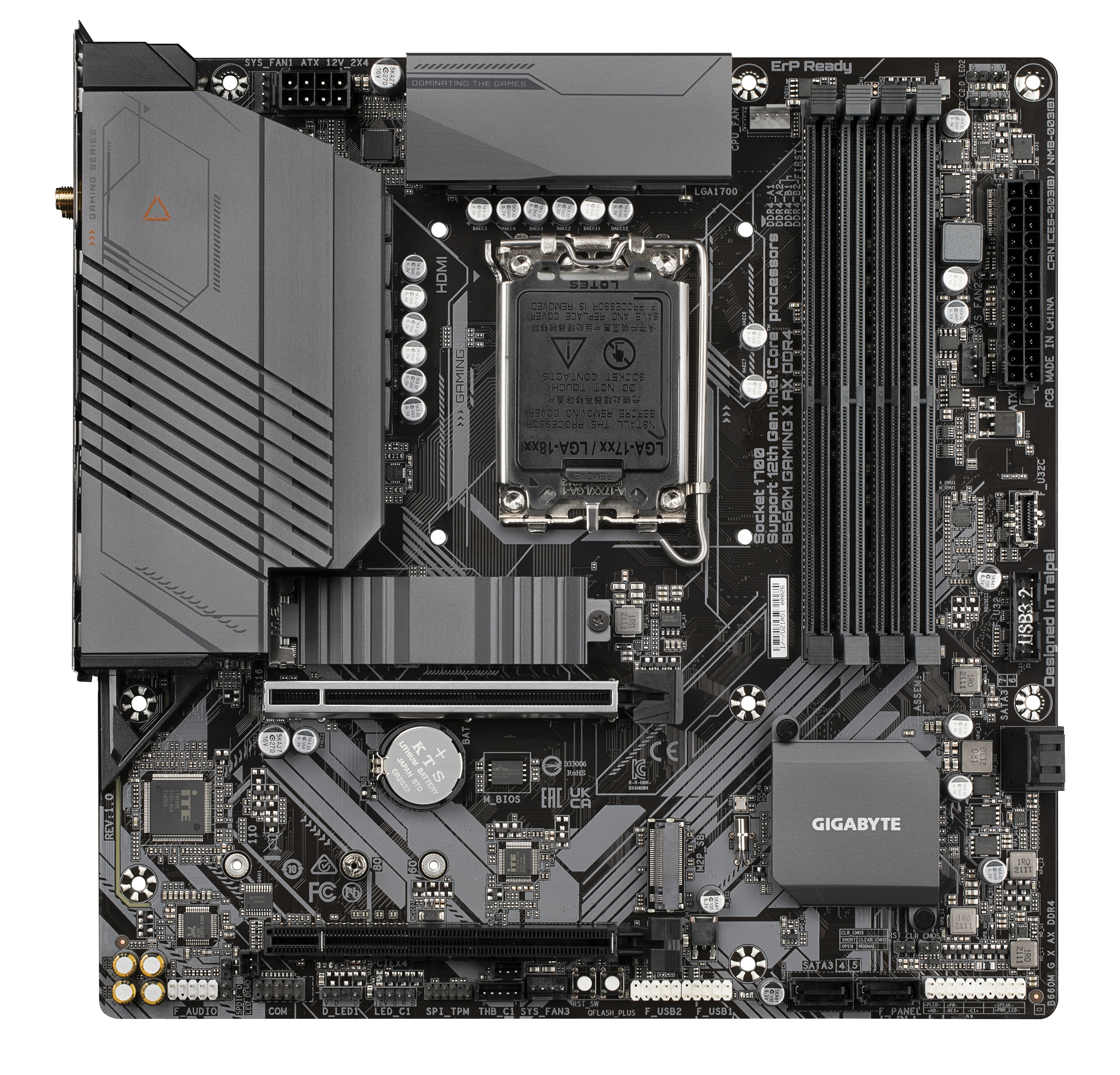 GIGABYTE B660M G X AX DDR4 Mainboard Mehrfarbig