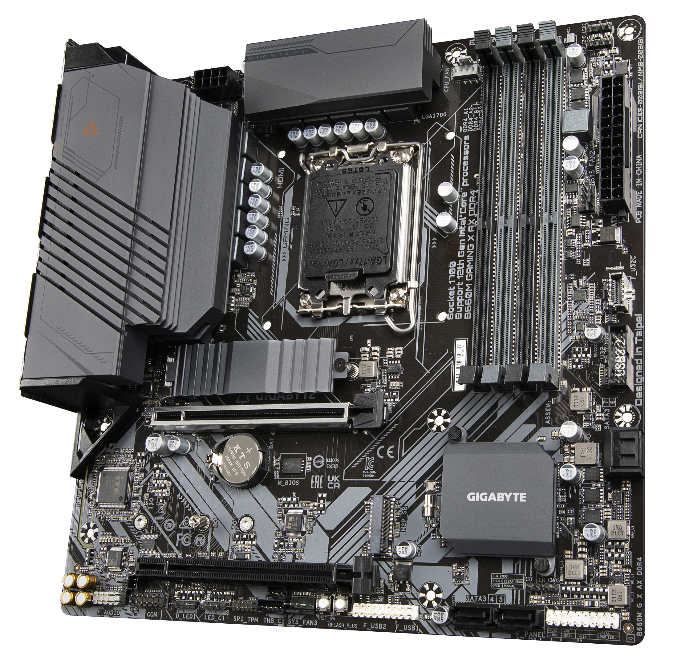 GIGABYTE B660M G X AX DDR4 Mainboard Mehrfarbig