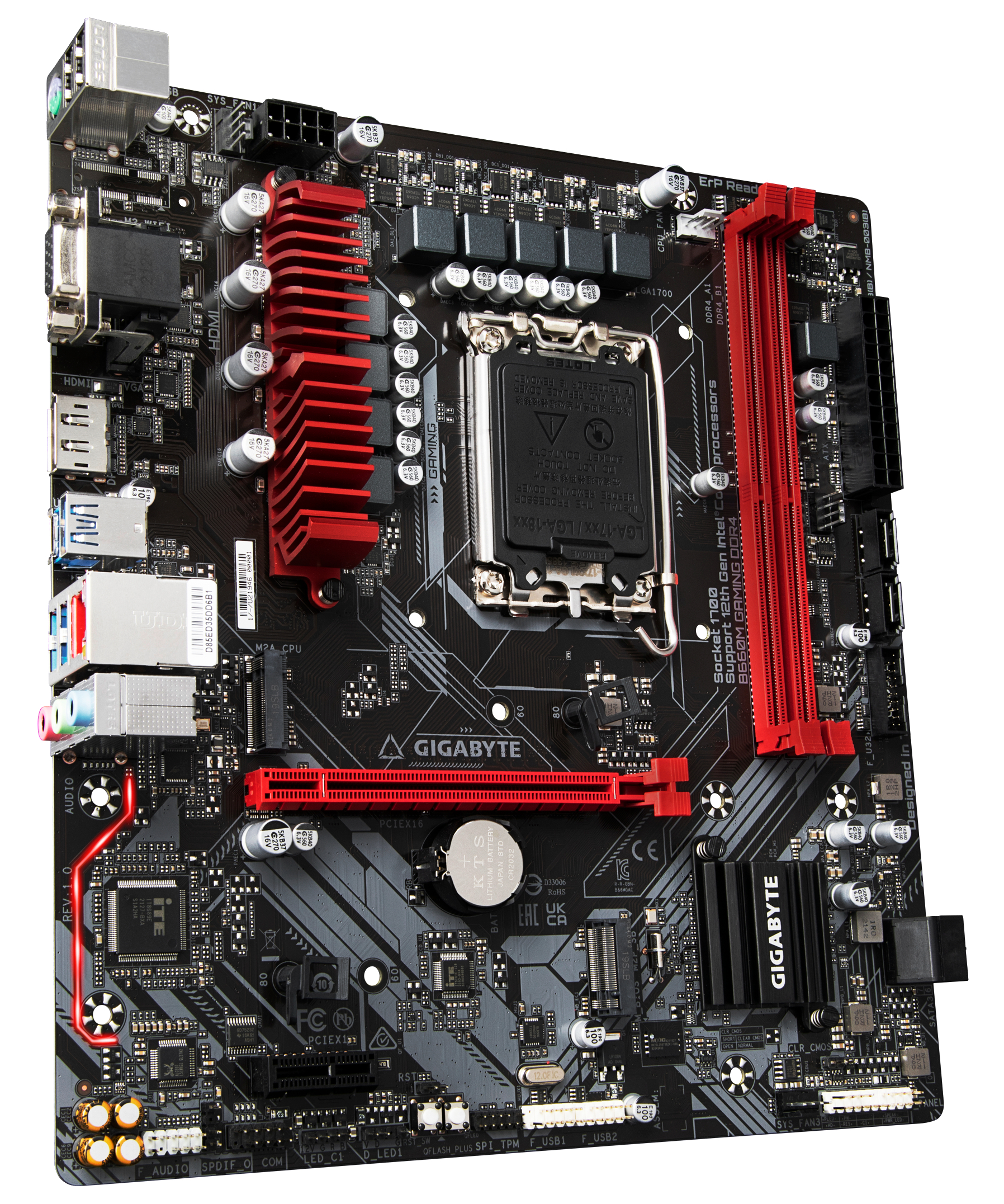 GIGABYTE B660M GAMING DDR4 Mainboard Mehrfarbig