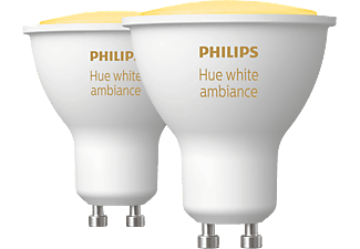 PHILIPS HUE White Ambiance Doppelpack GU10 - LED Lampe (Weiss)