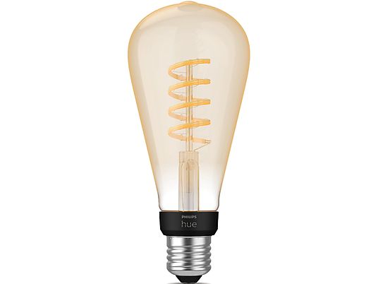 PHILIPS HUE White Ambiance Filament Einzelpack ST72 E27 Giant Edison - LED Lampe (Weiss)