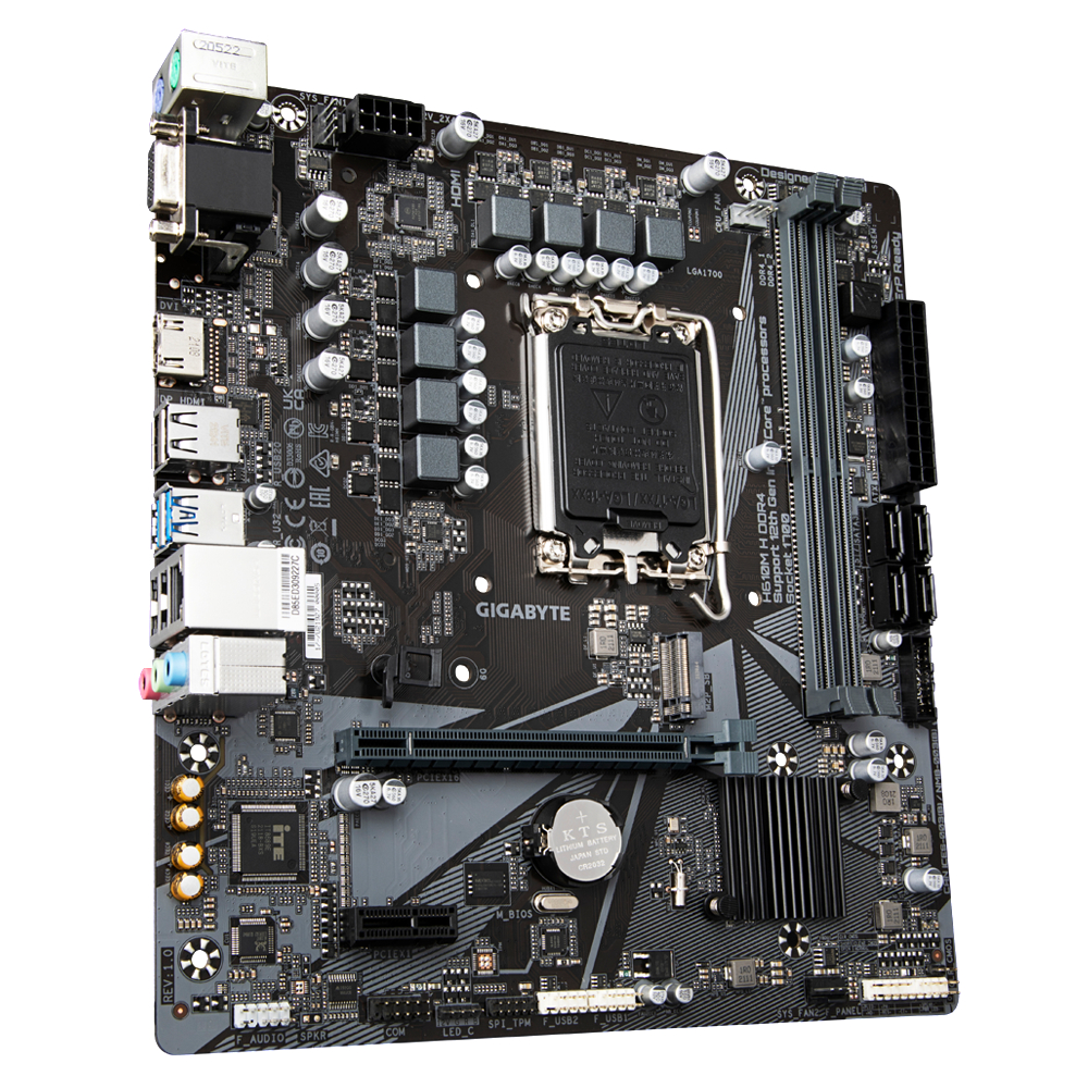 GIGABYTE H610M H DDR4 Mainboard Mehrfarbig