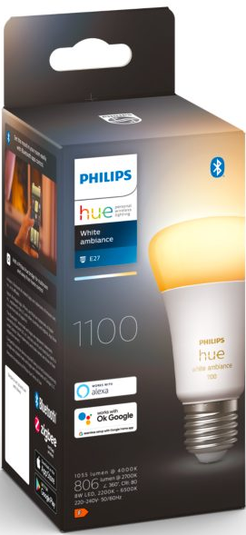 Boîte d'ampoule intelligente Philips Hue.