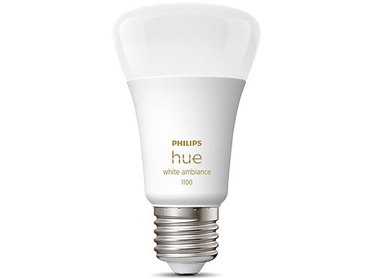 PHILIPS HUE White Ambiance Einzelpack E27 - LED Lampe (Weiss)