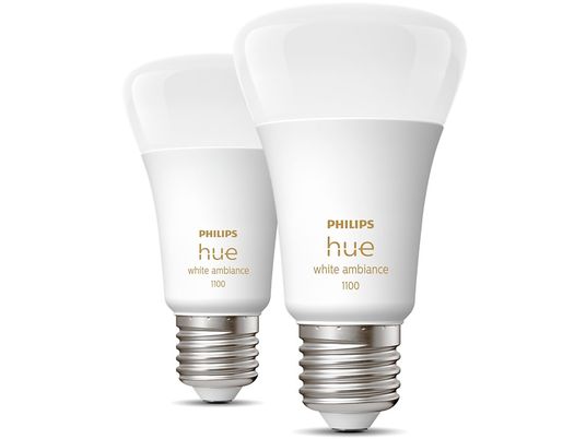 PHILIPS HUE Pack double White Ambiance E27 - Lampe LED (Blanc)