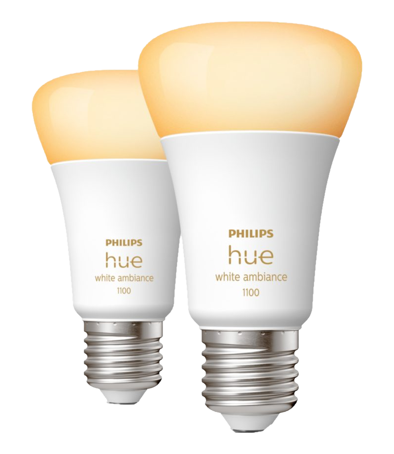 PHILIPS HUE White Ambiance confezione doppia E27 - Lampada LED (Bianco)