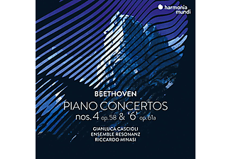 Gianluca Cascioli, Riccardo Minasi - Beethoven: Piano Concertos Nos. 4, Op. 58 & 6 Op. 61a (CD)