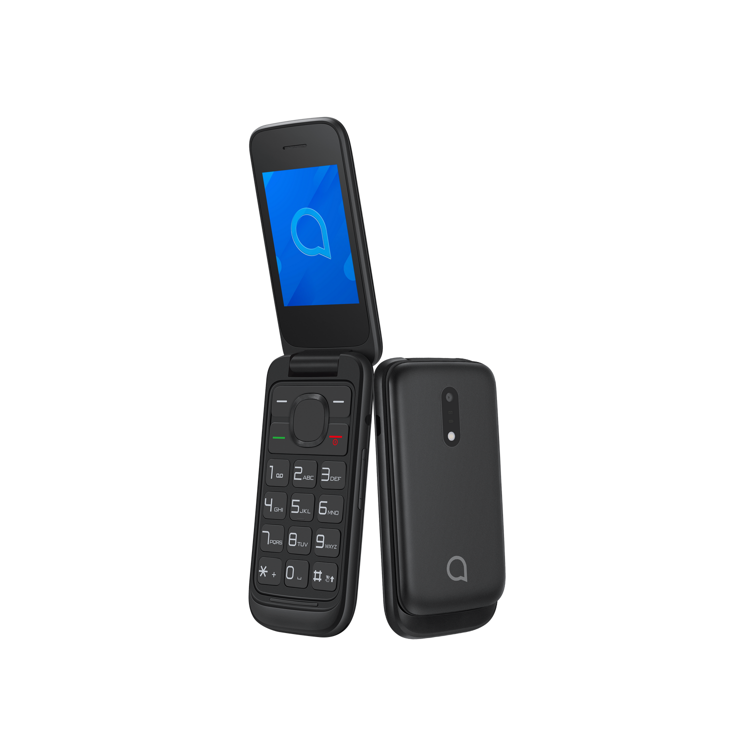 Móvil - Alcatel 2057, Volcano Black, Para mayores, 2.4" QVGA, MTK6261D, 970 mAh, Bluetooth, Radio FM, Nucleus