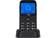 Móvil - Alcatel 2020, Para mayores, Gris metálico, 970mAh, 16 MB ROM, 4MB RAM, 2.4" QVGA, MTK6261A, Nucleus