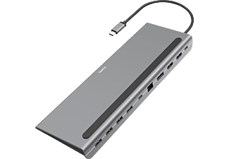 HAMA Connect2Office Pro 10 Port USB-C-Docking-Station, Anthrazit
