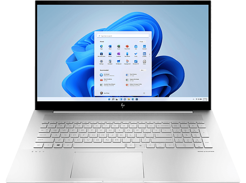 HP ENVY Laptop 17-ch1376ng, Notebook, mit 17,3 Zoll Display, Intel® i7-1195G7 Prozessor, 16 GB RAM, 1 TB SSD, Silber Windows 11 Home (64 Bit)