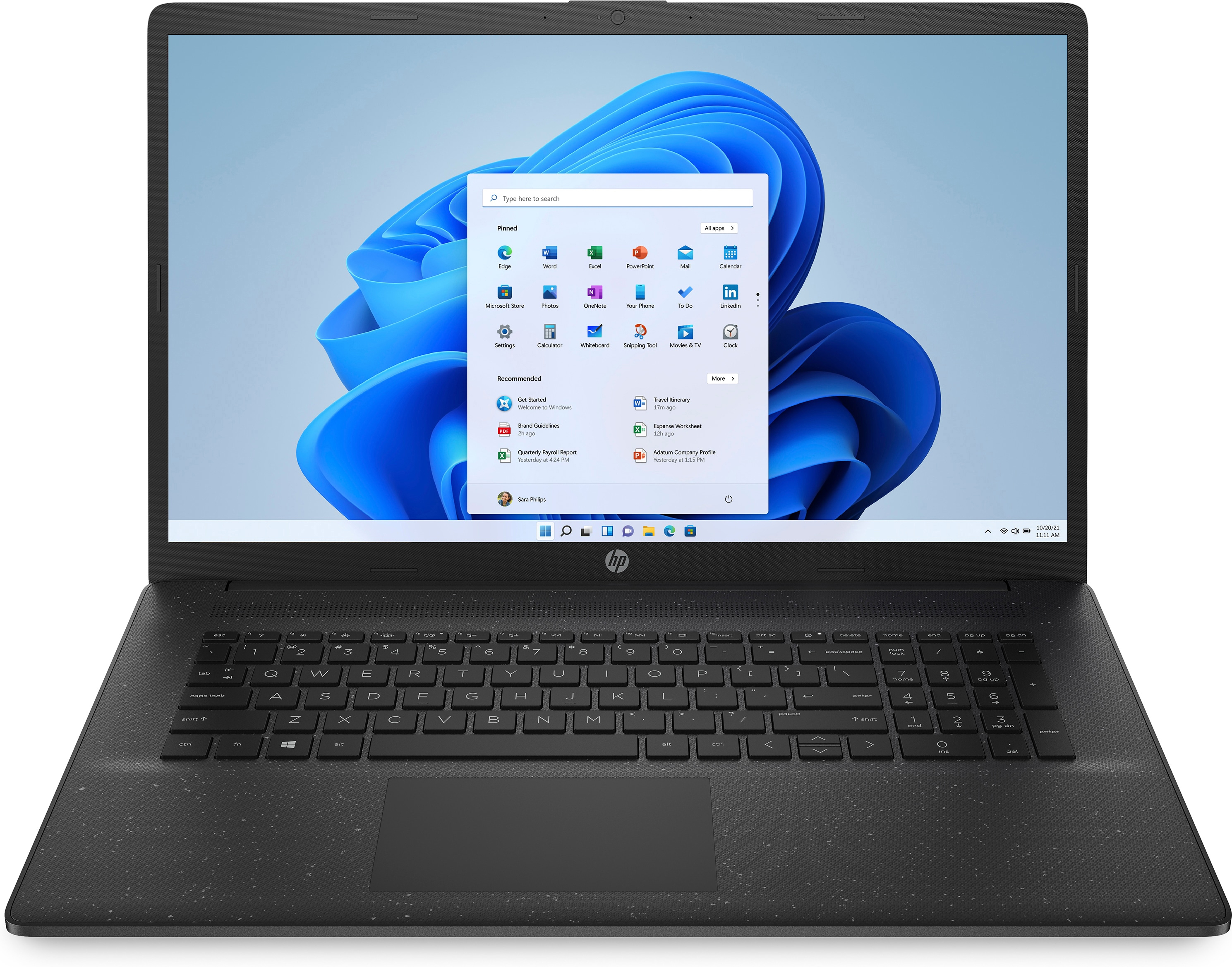HP 17-cn0335ng - 17,3 Zoll - Intel® Core™ i3 i3-1115G4 - 8 GB - 256 GB - Intel® UHD Graphics - Windows 11 Home