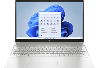 HP Pavilion 15-eg1376ng, Notebook mit 15,6 Zoll Display, Intel® Core™ i7 Prozessor, 16 GB RAM, 1 TB SSD, Intel Iris Xe Grafik, Silber