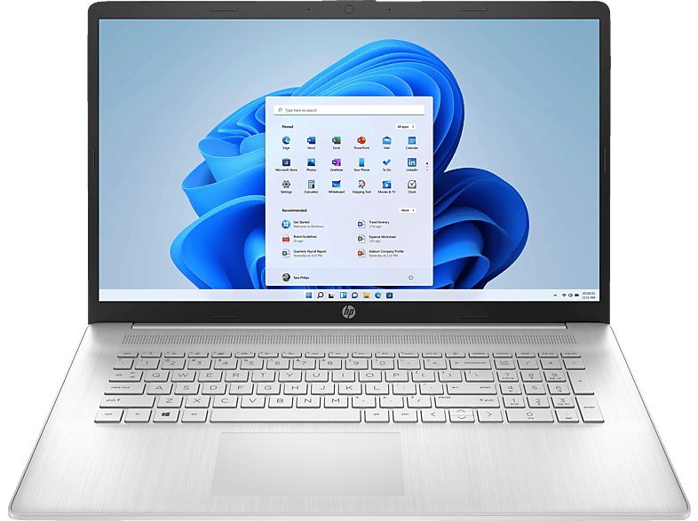 Xe, mit 8 GB RAM, Zoll Laptop Windows HP Display, (64 Home GB SSD, Bit) Notebook, 17,3 11 i5-1155G7 Prozessor, 512 Iris® Intel®, 17-cn1354ng, Silber Intel®