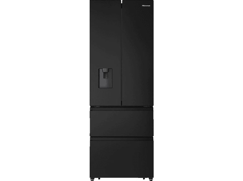 HISENSE RF632N4WFE French Door (485 l, E, 2000 mm hoch, Schwarz)